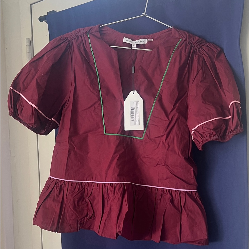 English Factory Puff Sleeve Top
